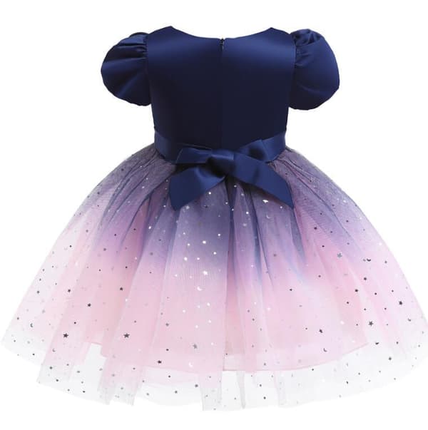Barnklänningar för 3-10 år Purple Pink 150