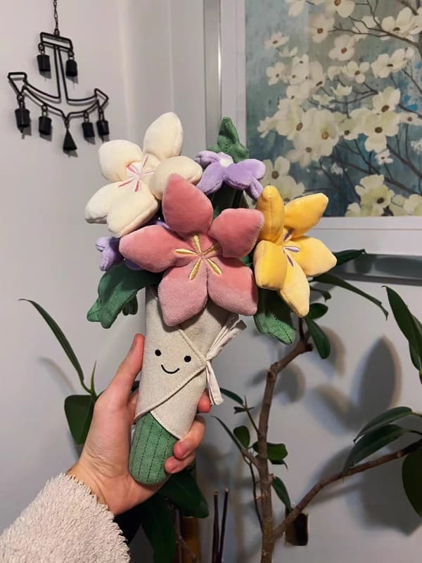 Blød Plys Buket, Simuleret Tulipan Blomst Dukke
