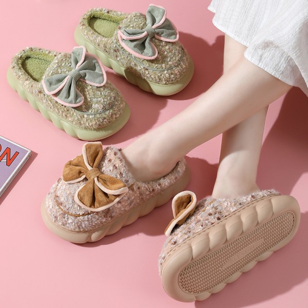 Mysiga Memory Foam Tofflor för kvinnor green 40-41