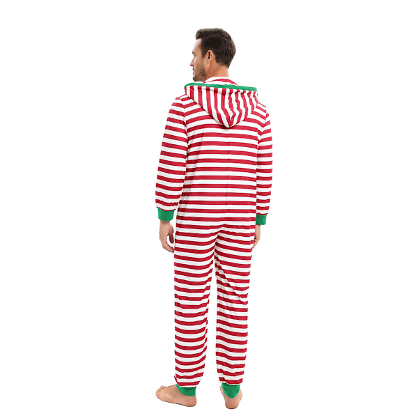 Julpyjamas för vuxna, Onesie-dräkt, Pyjamas för kvinnor, Pyjamasuppsättningar Men Red M