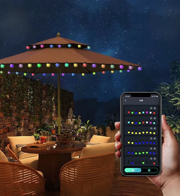Ulkovalot 32FT, RGB-patiovalot 10M