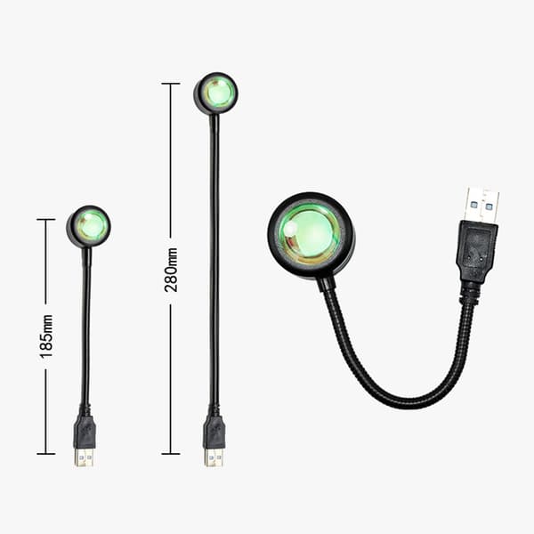 Solnedgangslampe Projektor LED-lys for soverom natt