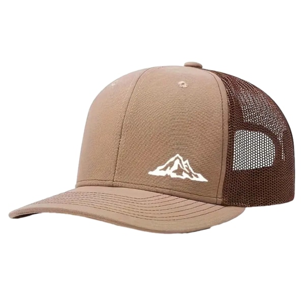 Mesh Hat Unisex Sommer Trykt Lille Bjerg Baseball Cap v1