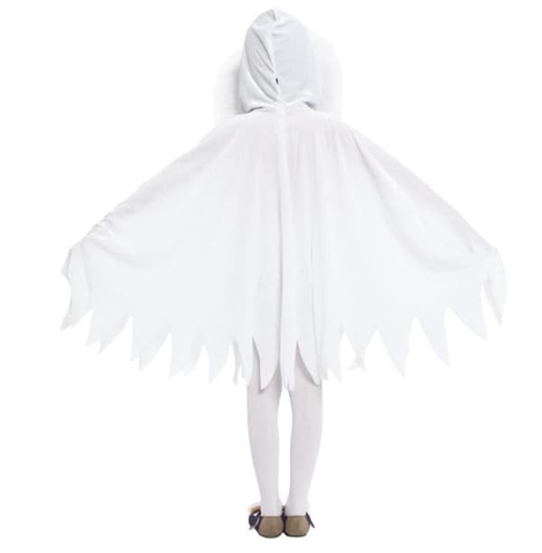 Hvit Spøkelseskappe Halloween-kostyme for barn L