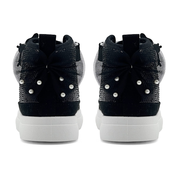 Flickor Bedårande Mode Höga Casual Canvas Sneakers black 34