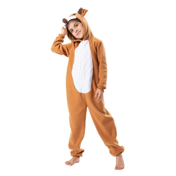 Barn Hjort Ren Dräkt Flickor Pyjamas M