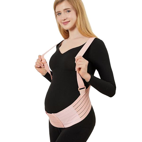 Svangerskapsstøttebelte med justerbare stropper Pink XL