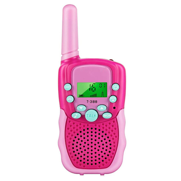 3 km lång räckvidd Walky Talky för barn Red Rose