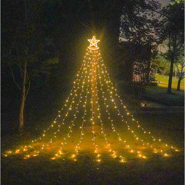 Utomhus julpynt Vattentät LED Star Lights warm white