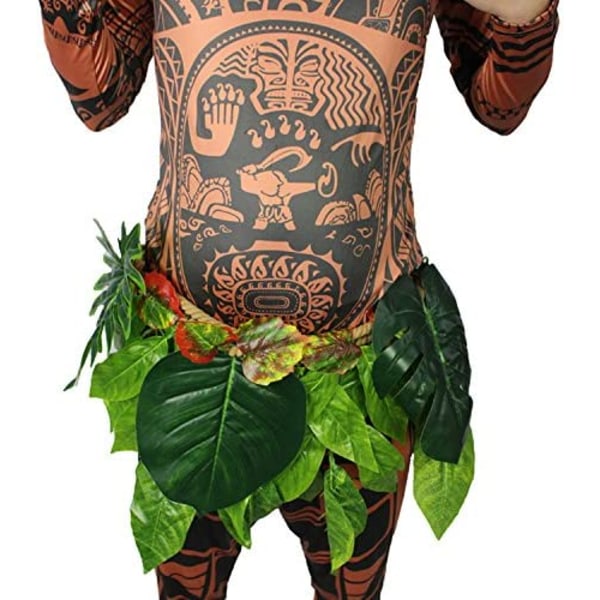 Maui-tatuointi T-paita ja housut Cosplay-asu L