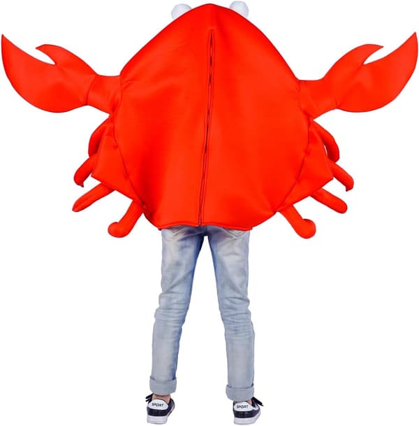 Unisex King Crab-kostyme for barn Red
