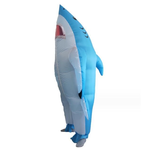 Piirretty Hai-muotoinen Ilmapuku Fat Shark Blue 150-190CM