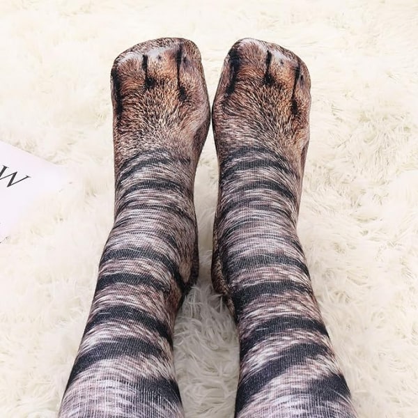 Animal Paws Socks, roliga 3D Animal Socks Cat