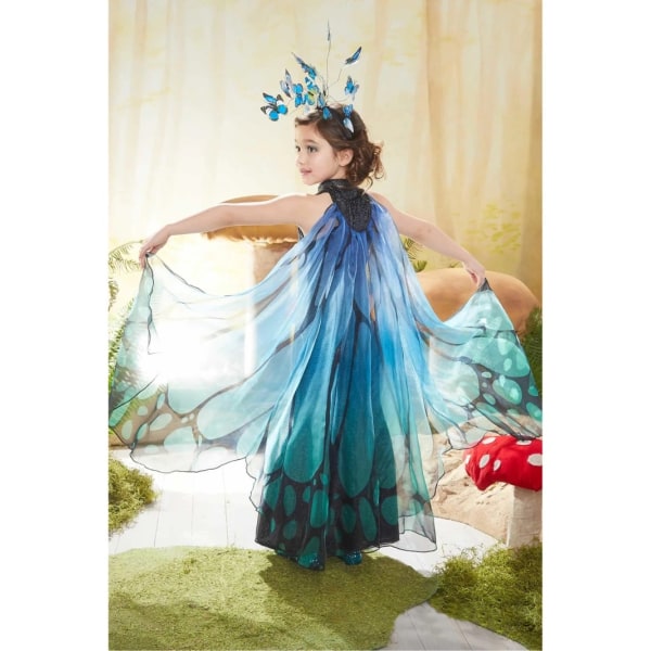 Halloween Fairy Butterfly Cape Wings Kostym Princess Dress M