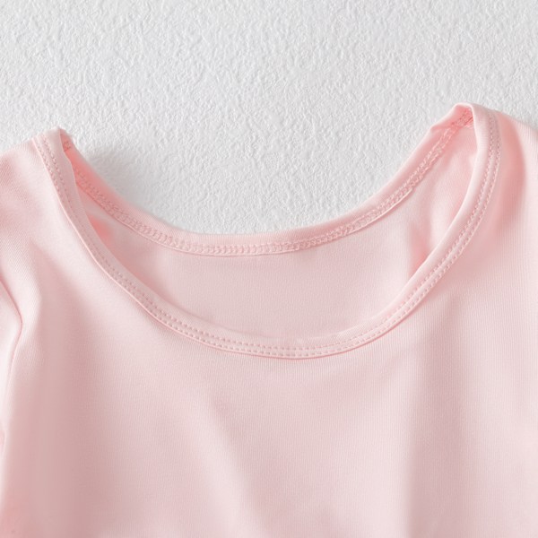 Flickande Ballet Tutu-klänning med Långärmad för Flickor Light Pink XS