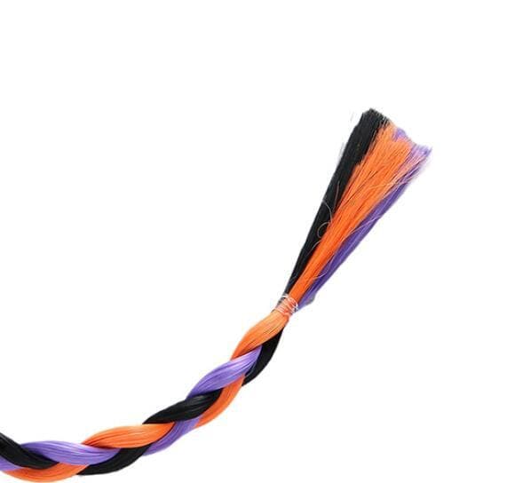 7 st Halloween-peruker med flätor för damer - Vridna flätor 35CM