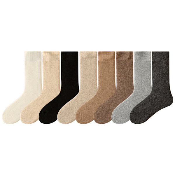 8 Par Damsockor i Ull, Vintervarma Sockor 8Pairs