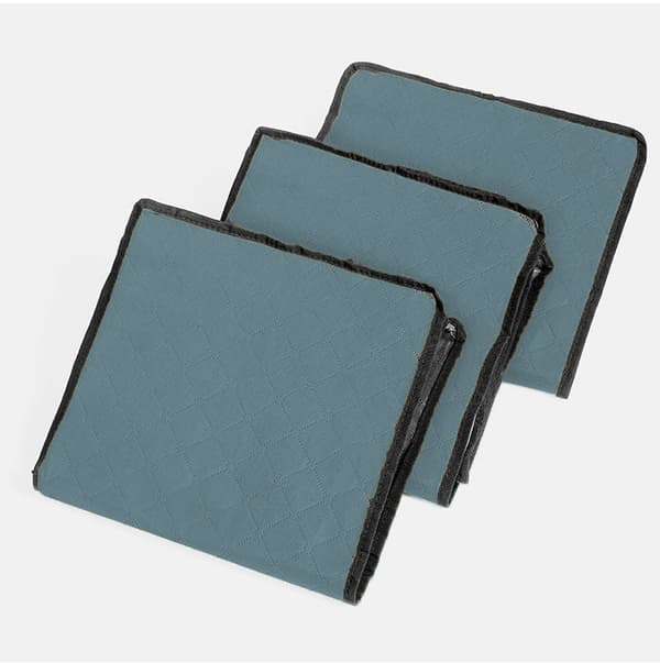 2 Pak Foldbare Storeposer til Dyner Blue