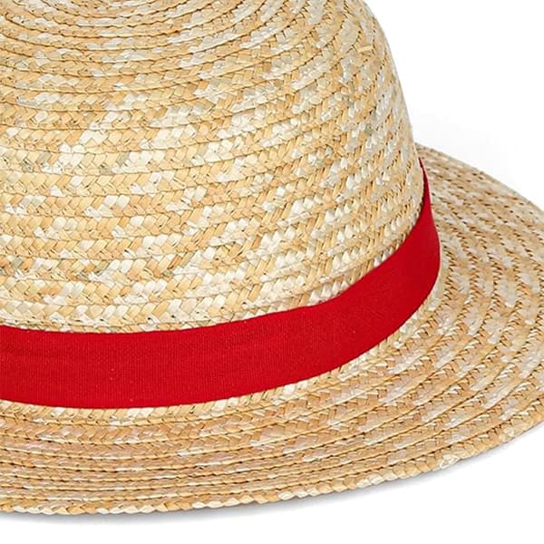 Luffy Stråhatt Performance Animation Cosplay Tillbehör Hatt Light Yellow 29cm