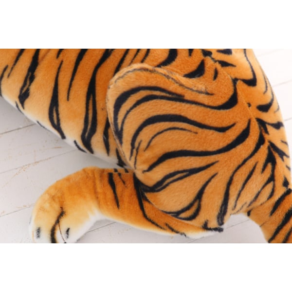 Realistiska mjuka gosedjur Plyschleksak Tiger yellow 60CM
