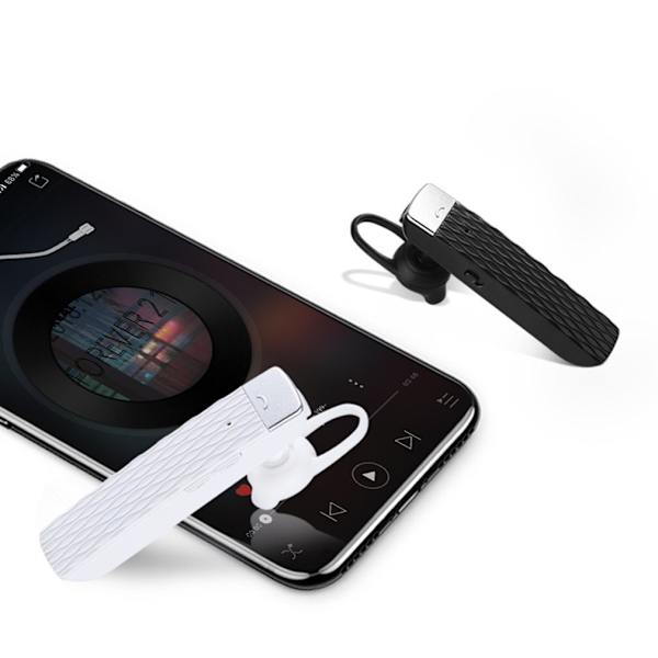 Trådlösa Bluetooth-headset för en öra för lastbilschaufförer White