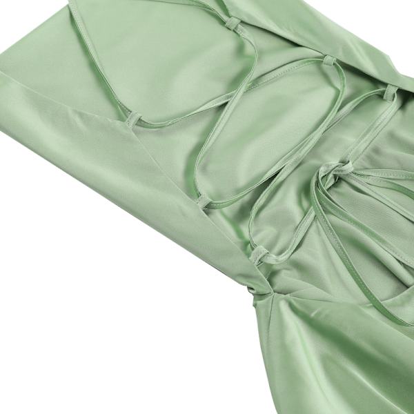 Naisten Yksiväriset Cami Playsuits Hupullinen Hihaton Lyhyet Haalarit Kesämekko Green S