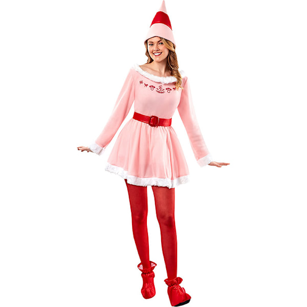 Buddy the Elf Flickvän Kostym för Kvinnor, Elf Kostym Kvinnor 2XL