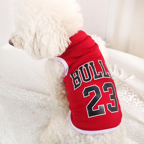 Hundkläder Basket Mesh Andningsbar T-shirt red M