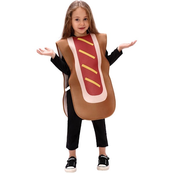 Lasten Halloween Pizza Hotdog Pickle Peapod Banana Carrot Waffle -asu L