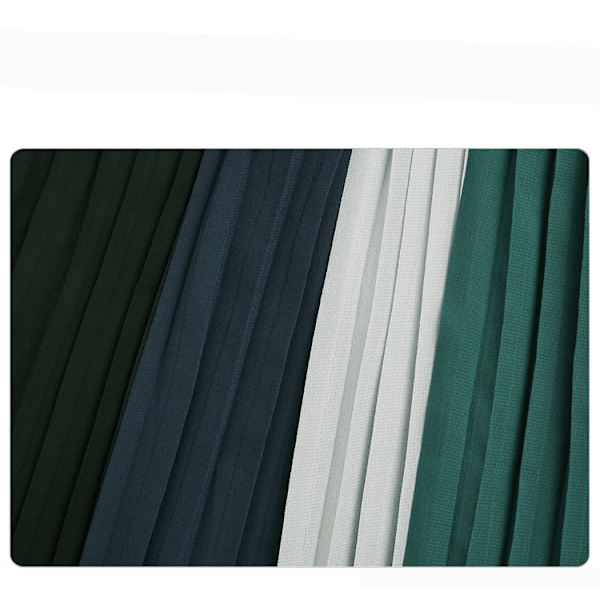 Dam Elastisk Midja Plisserade Chiffong Culottes Croppade Vida Ben Flödiga Byxor red L