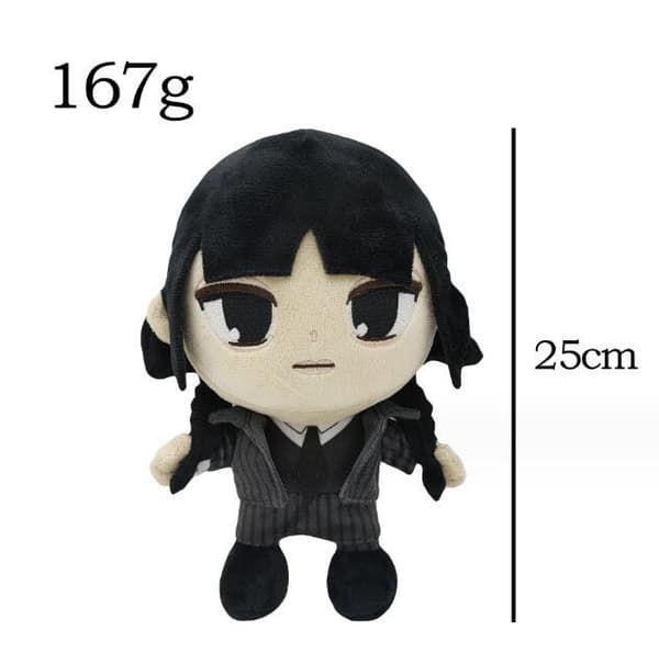 Wednesday Addams Pludset Legetøjsfigur Mittwochs