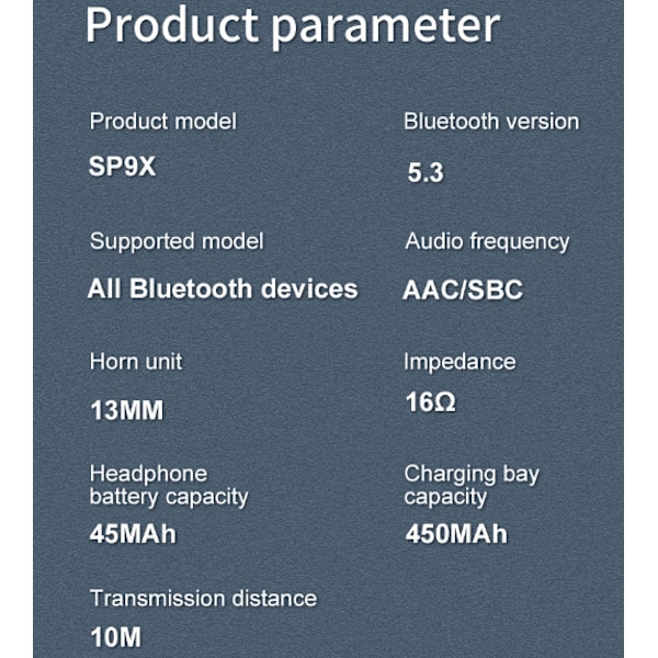 Trådlösa Hörlurar Bluetooth 5.3 Hörlurar In-Ear Touch Control