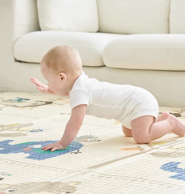 Vendbar Stor Baby Legetæppe til Krybning Style 3 200*180*1.2cm