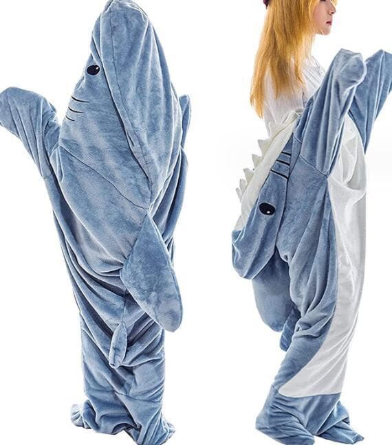 Sovepose til Voksne i Haj-Design - Enkeltstykke Blue L