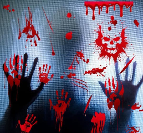 9 stk Halloween-klistremerker for bil - Røde bloddråper 9PCS
