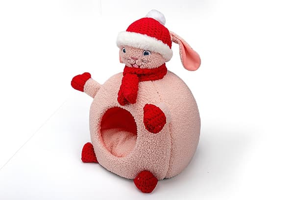 Julkattsäng, Kan Användas Som Julkattslåda Pink M