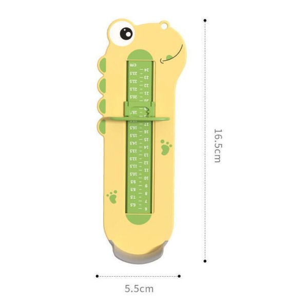 Baby Foot Length Gauge - Kenkäkoon mittausväline Yellow