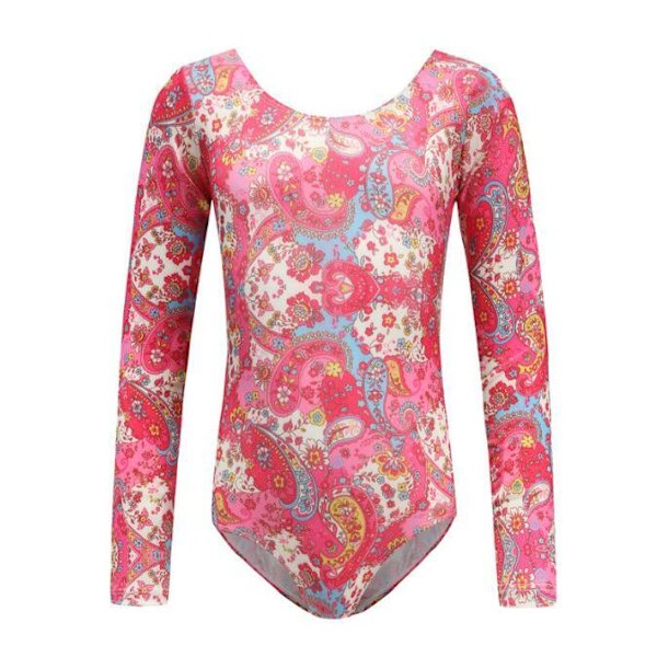 Tjejer Leotards One-Piece Färgglada Danskläder pink 110cm