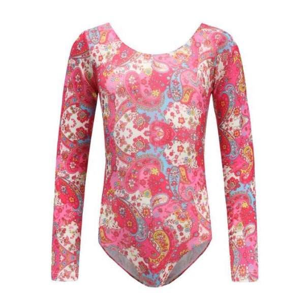 Tjejer Leotards One-Piece Färgglada Danskläder pink 140cm