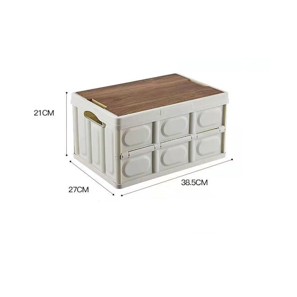 Trunk Organizer för campingutrustning för picknick Army Green 39*27*21cm