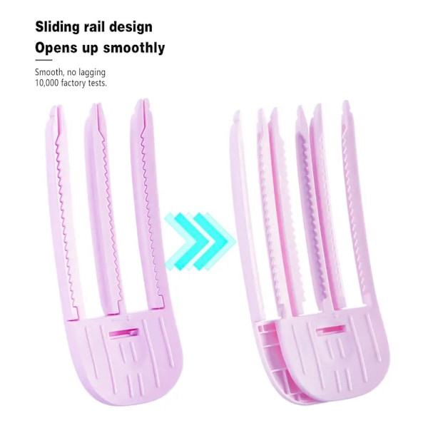 2 st hårvolymclips för fluffiga lugg, enkel hög kronvolymkam Light Pink