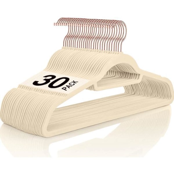 30 st Non Slip Velvet Galgar beige 42cm