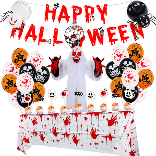 Halloween Bloody Hands bordsduk set set 3