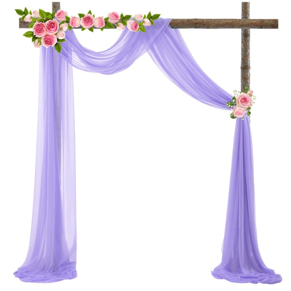 18ft Wedding Arch Drapering Tyg 1 Panel Purple