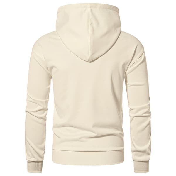 Fleecehettegenser med full glidelås for menn Apricot S