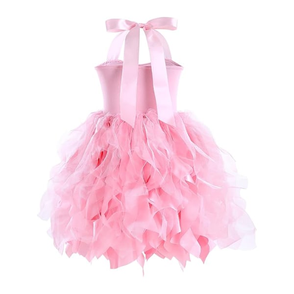 Tutu-kjole til piger, Glitrende Sequin Tulle Prinsesse Fødselsdagsfest Outfit Pink 4T