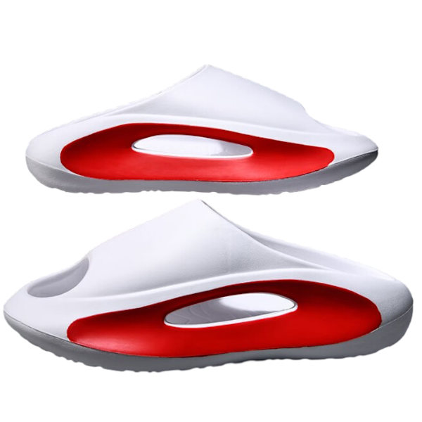 Herrar Casual Ytterkläder Tjocka Botten Svala Tofflor White 42-43