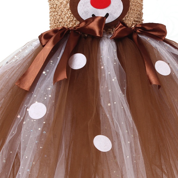Toddler flicka julklänning Tutu klänning jul outfit 2XL