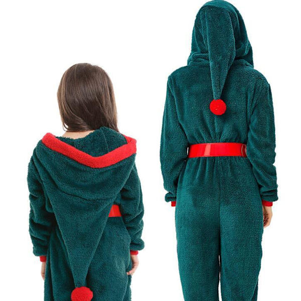 Jultomtenissdräkt Santa Claus Cosplay Förälder-Barn Kostym Adult L