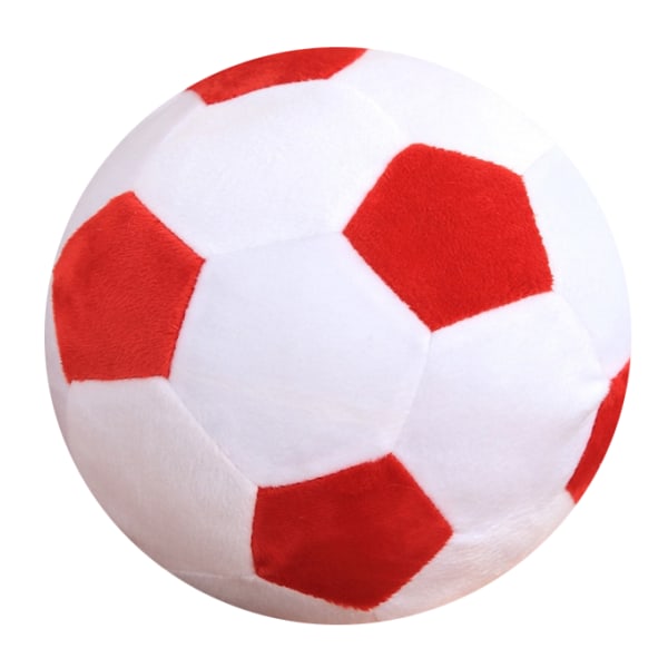 Plysch fotbollar Fluffig fylld fotboll red 30cm
